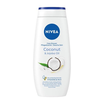 Nivea Coconut Care Shower Cream, 250ml Nourishing Body Wash for Soft & Smooth Skin