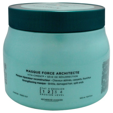 Kerastase Resistance Masque Force Architecte Reconstructing Hair Mask, 500ml for Very Damaged & Brittle Hair