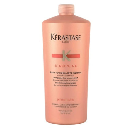 Kerastase Discipline Bain Fluidealiste Sulfate-Free Shampoo for Women, 1000ml Smoothing Hair Cleanser