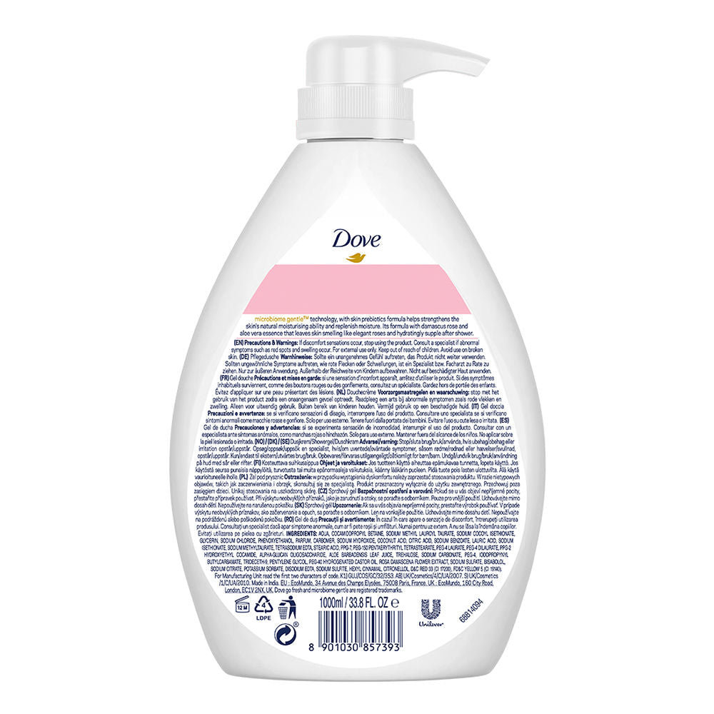 Dove Body Wash- Soothing Rose & Aloe Vera Body, 1000ml Buy at Indicrest Image 3