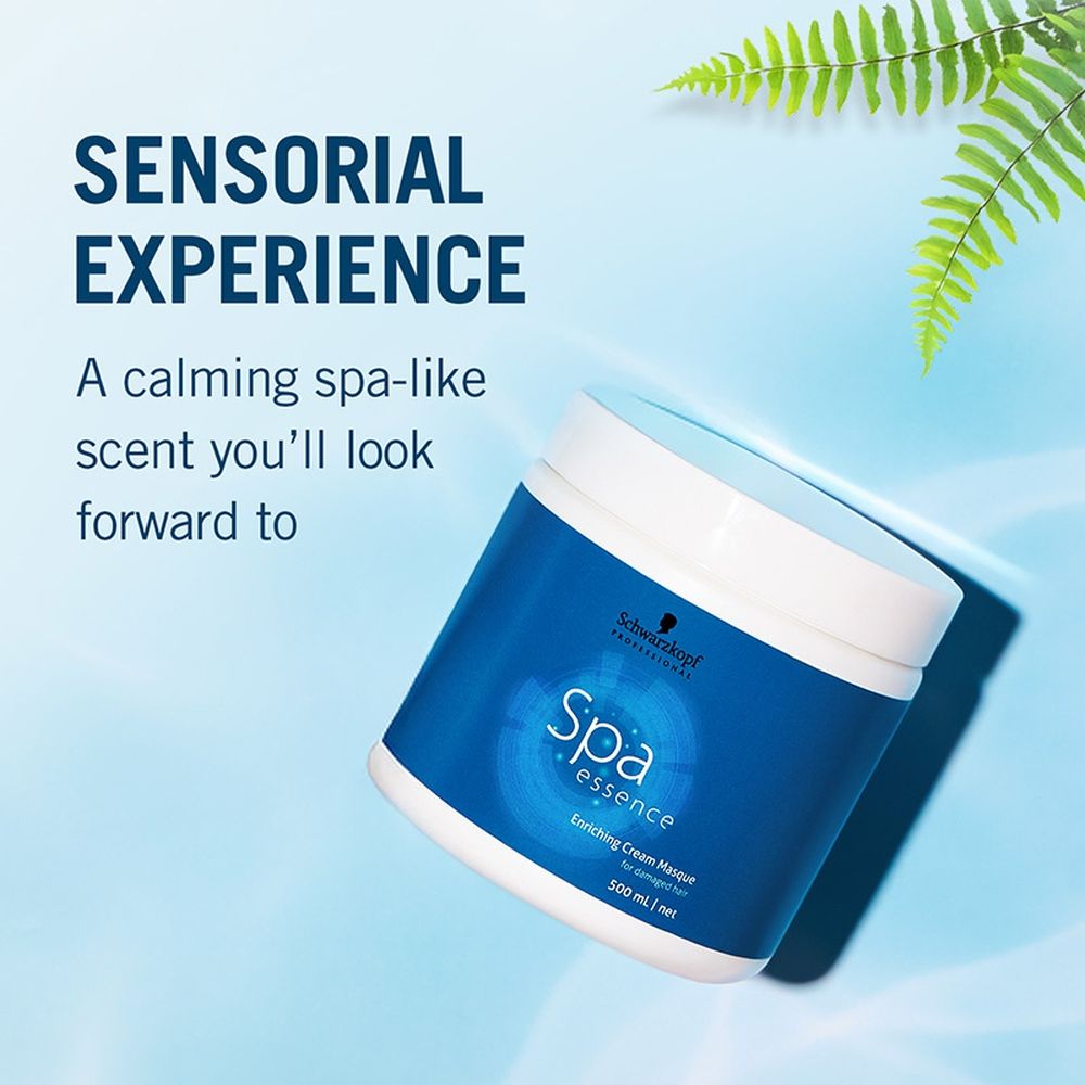 Schwarzkopf Professional SPA Essence Enriching Cream Masque For Damaged Hair, 500ml Buy at Indicrest Image 9