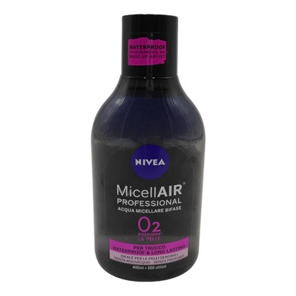 Nivea MicellAIR Skin Breathe Professional Makeup Remover, 400ml - Micellar Cleansing Water for Waterproof Makeup Removal