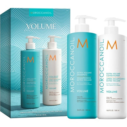 Moroccanoil Extra Volume Shampoo & Conditioner Duo | Volumizing Hair Care Set for Fine & Limp Hair