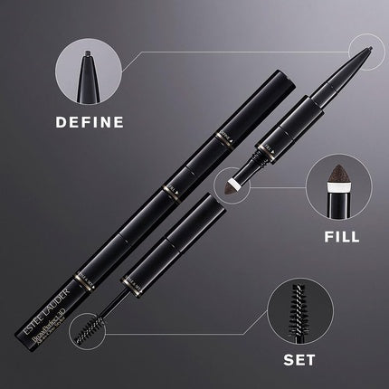 Estée Lauder BrowPerfect 3D All-In-One Styler with Eyebrow Gel, Pencil & Powder - Complete Brow Styling Kit