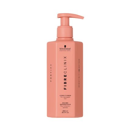 Schwarzkopf Professional Fibre Clinix Fortify Conditioner, 250ml | Strengthening Conditioner for Damaged Hair