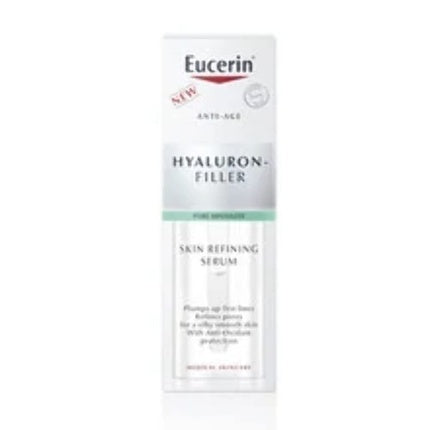 Eucerin Hyaluron-Filler Pore-Refining Serum, 30ml Anti-Age Face Serum with Hyaluronic Acid for Smoother-Looking Skin