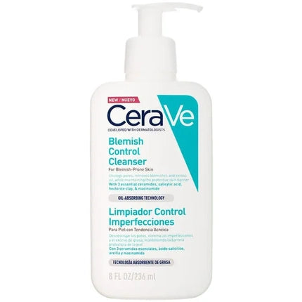 CeraVe Acne Control Cleanser, 236ml Acne Cleansing Gel with Salicylic Acid for Blemish-Prone Skin