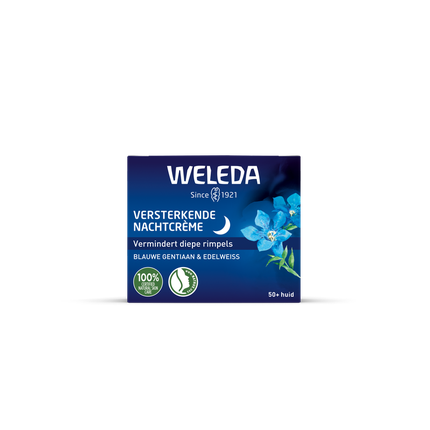 Weleda Blue Gentian & Edelweiss Strengthening Night Cream Nourishing Overnight Face Moisturizer