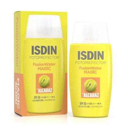ISDIN Fusion Water Magic SPF 50 Sunscreen, 50ml | Ultra-Light Daily Facial Sunscreen with Broad-Spectrum Protection