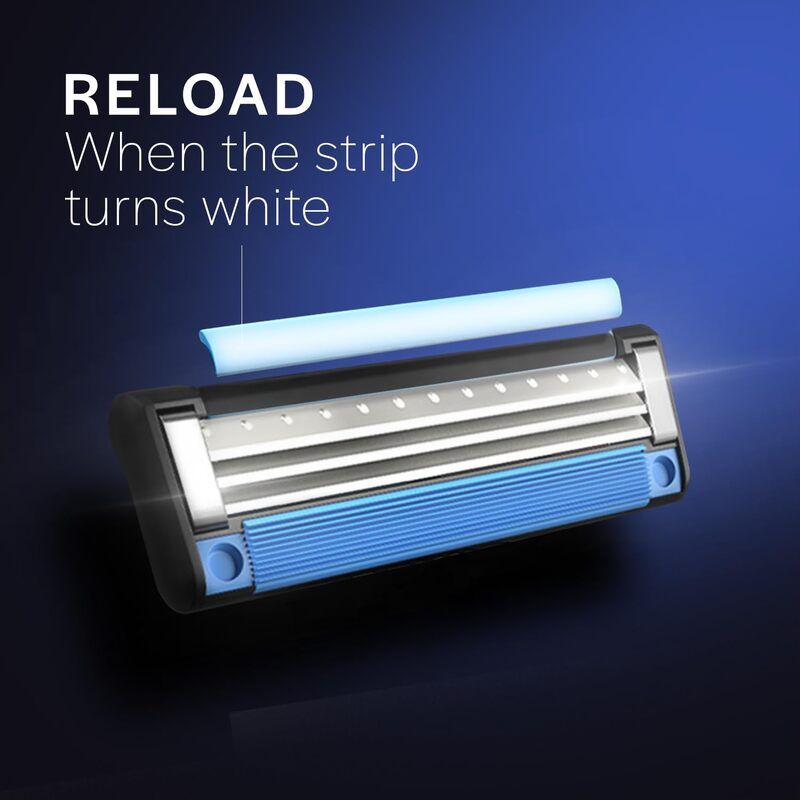 Gillette Mach 3 Shaving Blades for men (Pack of 10 Cartridges) Buy at Indicrest Image 4