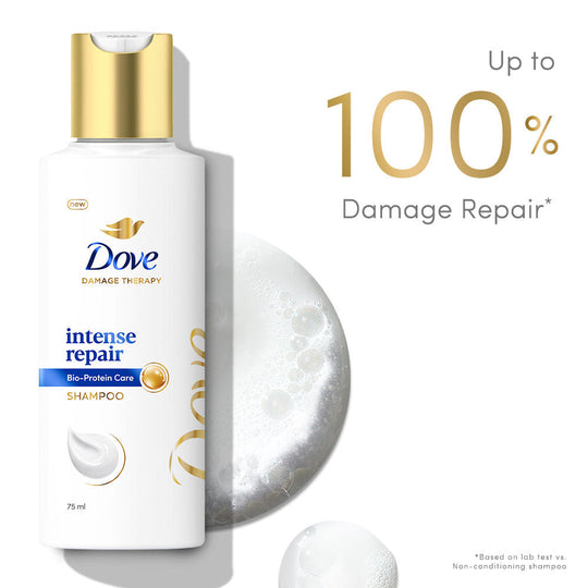 Dove Intense Repair Shampoo For Dry & Damaged Hair, 75ml Buy at Indicrest