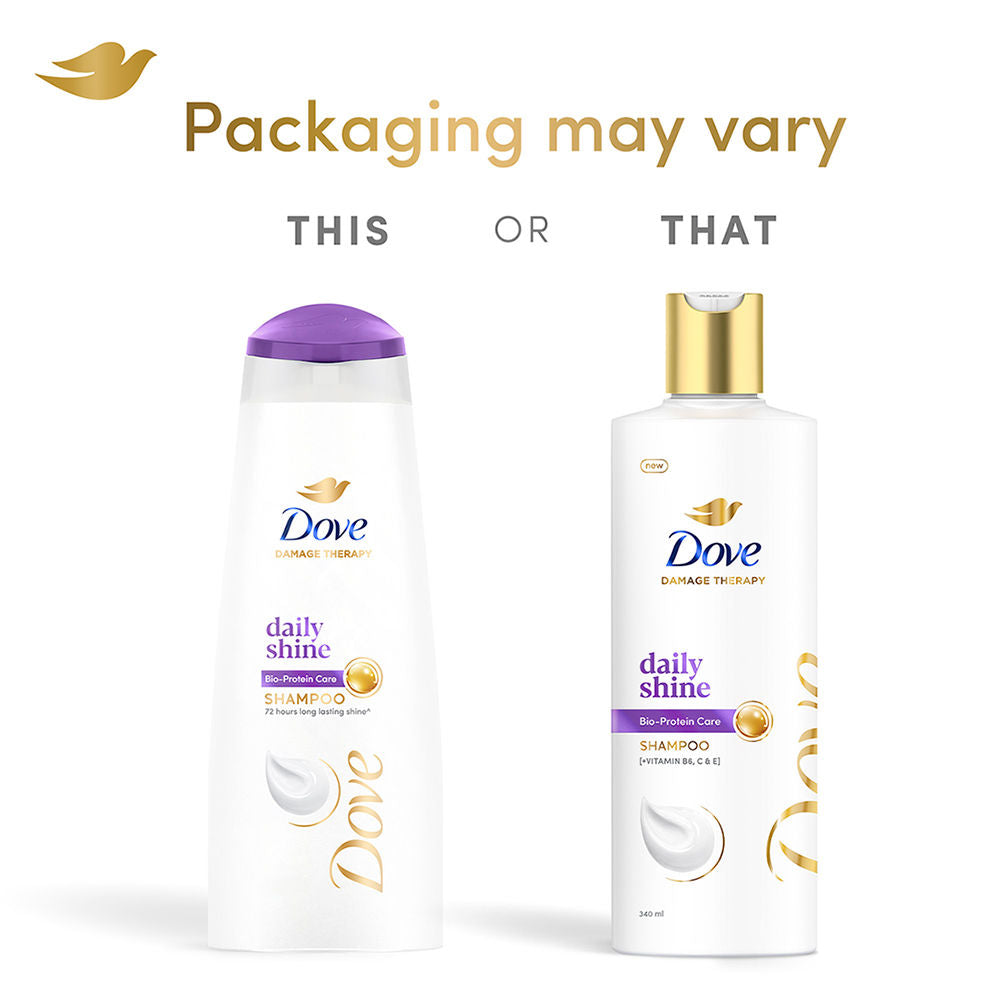 Dove Daily Shine Shampoo For Dull Hair, 340ml Buy at Indicrest Image 3