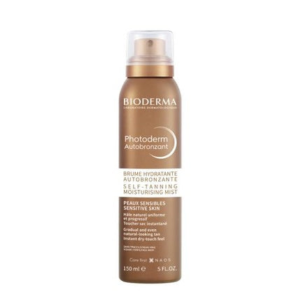 Bioderma Photoderm Self-Tanning Moisturising Mist, 150ml Hydrating Self Tan Body Spray