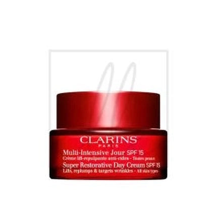 Clarins Super Restorative Day Cream SPF 15, 50ml – Anti-Ageing Daily Moisturiser for All Skin Types