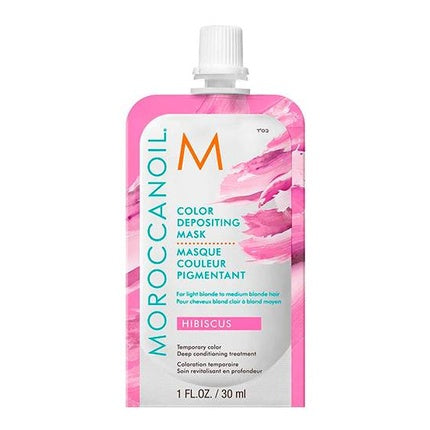 Moroccanoil Color Depositing Mask Hibiscus, 30ml - Temporary Color-Enhancing Hair Mask