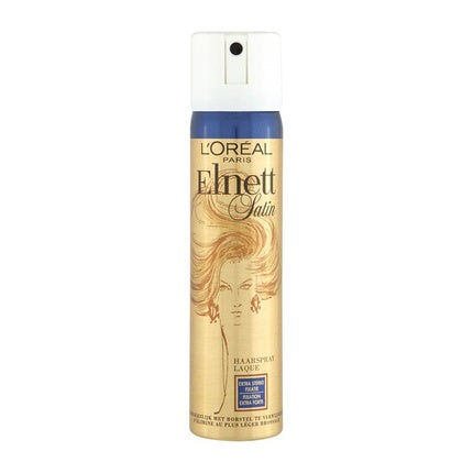 L'Oréal Paris Elnett Satin Extra Strong Hold Hair Spray Dark Blue Professional Finishing Hairspray
