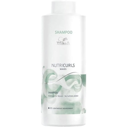 Wella Professionals Nutricurls Waves Shampoo, 1000ml for Wavy Hair