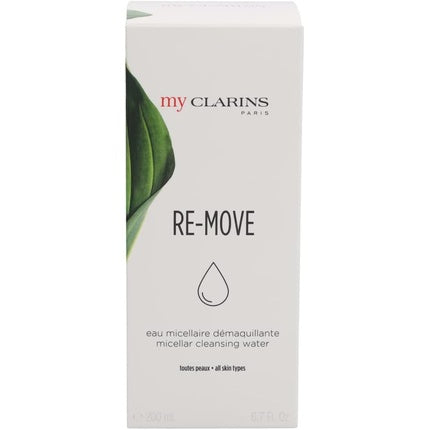 Clarins My Clarins Re-Move Micellar Cleansing Water, 200ml | Gentle Makeup Remover & Facial Cleanser