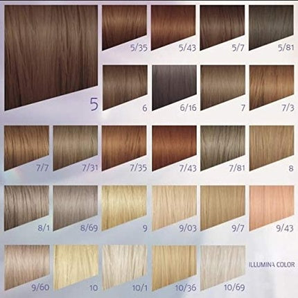 Wella Professionals Illumina Color 10/38 Lightest Gold Pearl Blonde Permanent Hair Colour, 60ml | Professional Luminous Hair Colour