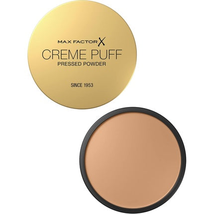 Max Factor Crème Puff Pressed Powder Medium Beige, 14g | Compact Face Powder with Matte Finish