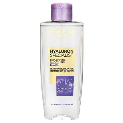L'Oréal Paris Hyaluron Specialist Replumping Smoothing Toner, 200ml Hydrating Facial Toner