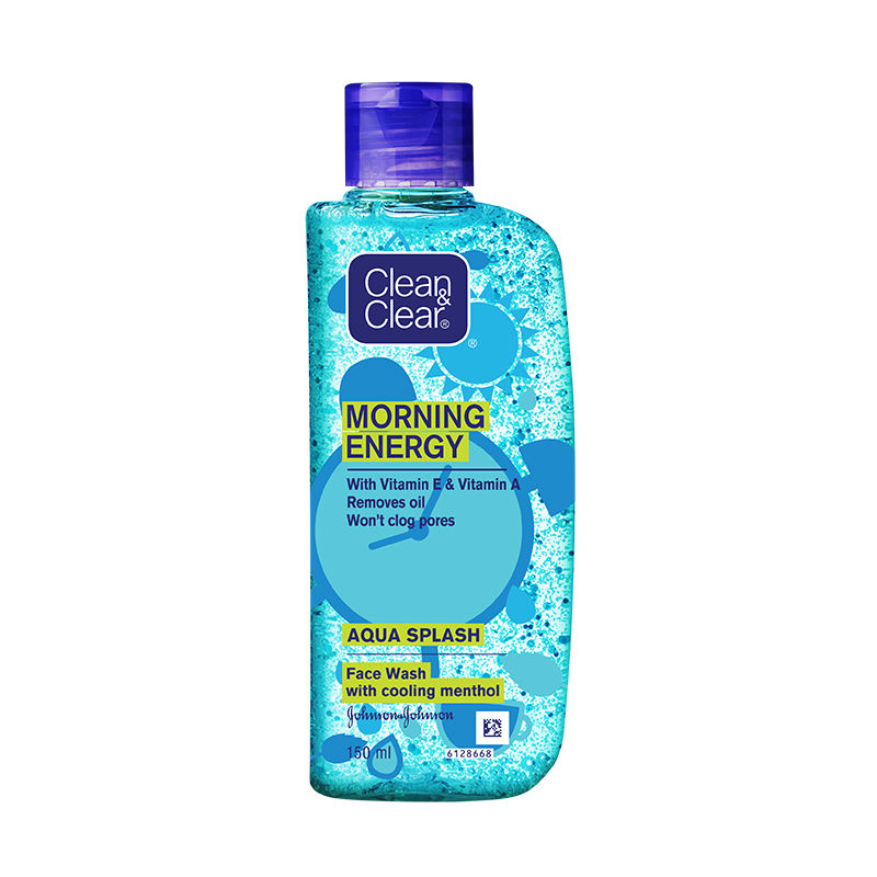 Clean & Clear Morning Energy Aqua Splash Face Wash - Gentle Cleanser with Menthol for Oily Skin, 150ml Buy at Indicrest Image 7