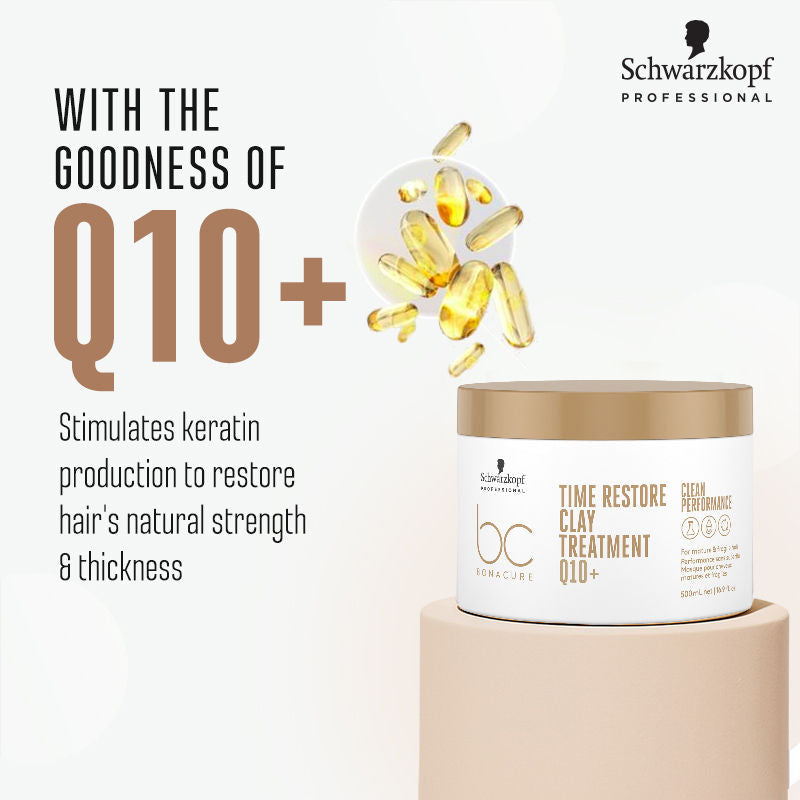 Schwarzkopf Professional Bonacure Q10+ Time Restore Treatment, 500ml Buy at Indicrest Image 5