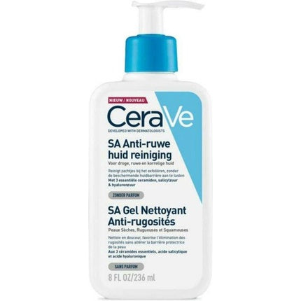 CeraVe SA Smoothing Cleanser, 236ml Exfoliating Face & Body Cleanser for Dry, Rough & Bumpy Skin