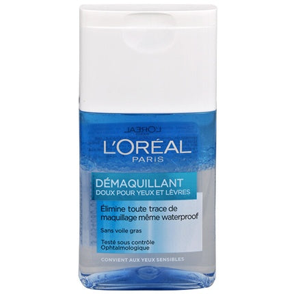 L'Oréal Paris Gentle Makeup Remover for Eyes & Lips, 125ml | Gentle Waterproof Eye & Lip Makeup Remover