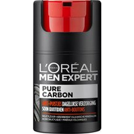 L'Oréal Paris Men Expert Pure Carbon Hydrating & Mattifying Gel Day Cream, 50ml for Oily Skin