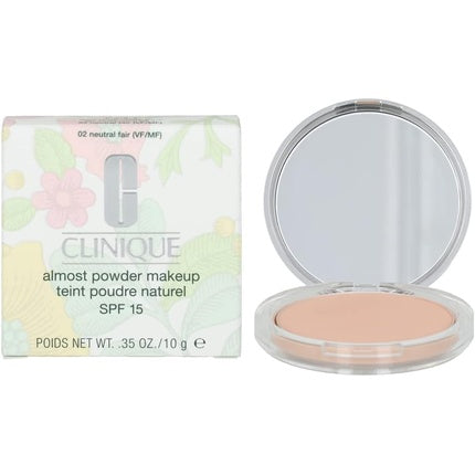 Clinique Almost Powder Makeup Broad Spectrum SPF 15 02 Neutral Fair, 10g (0.35 Oz) - Lightweight Powder Foundation