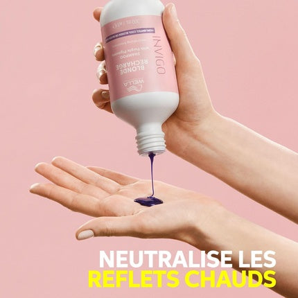 Wella Professionals Invigo Blonde Recharge Cool Blonde Shampoo, 300ml for Blonde, Grey & Silver Hair