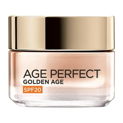 L'Oréal Paris Age Perfect Golden Age Rosy Day Cream SPF 20 – Hydrating Anti-Ageing Face Moisturiser for Mature Skin
