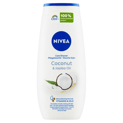 Nivea Coconut Shower Gel, 250ml Moisturizing Body Wash with Coconut Scent