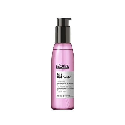 L'Oreal Professionnel Serie Expert Liss Unlimited Smoothing Oil, 125ml Leave-In Hair Oil for Unruly Hair