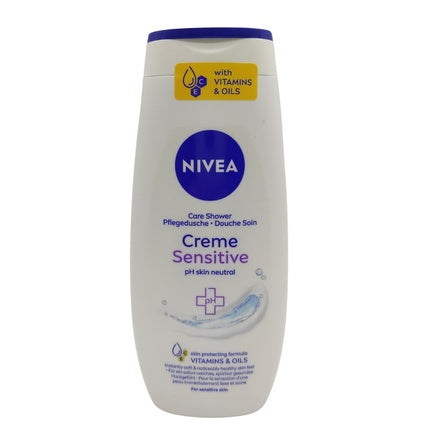 Nivea Sensitive Shower Cream, 250ml | Gentle Body Wash for Sensitive Skin