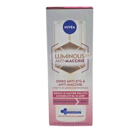 Nivea Cellular Luminous630 Anti-Ageing Serum, 30ml Collagen Booster Face Serum with Hyaluronic Acid