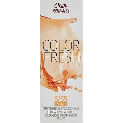 Wella Color Fresh Line Intense Light Mahogany Brown, 75ml Semi-Permanent Hair Color