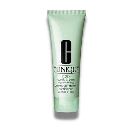 Clinique 7 Day Scrub Cream Rinse-Off Formula, 100ml Gentle Facial Exfoliating Scrub for All Skin Types