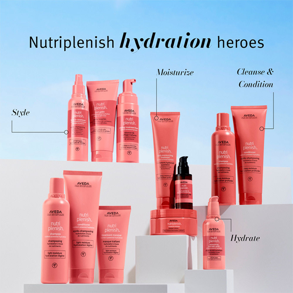 Aveda Nutriplenish Light Hydration Conditioner for Dry & Frizzy Hair with Coconut Oil, 250ml