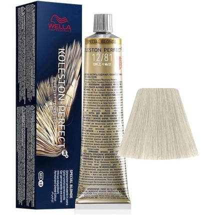 Wella Professionals Koleston Perfect Me+ Special Blonde 12/81 Pearl Ash Permanent Hair Color, 60ml