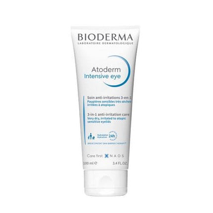 Bioderma Atoderm Intensive Eye, 100ml 3-in-1 Moisturising Eye Care for Dry, Sensitive & Irritated Eyelids