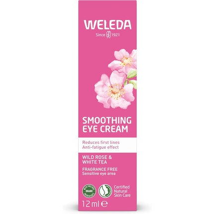 Weleda Wild Rose & White Tea Smoothing Eye Cream, 12ml | Hydrating Eye Cream for a Smoother-Looking Eye Area