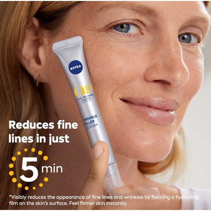 Nivea Q10 Anti-Wrinkle Power Expert Wrinkle Filler Serum, 15ml Hydrating Anti-Ageing Face Serum with Coenzyme Q10