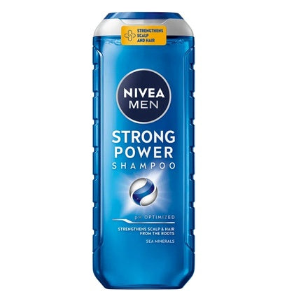 Nivea Men Strong Power Shampoo for Men, 500ml Strengthening Daily Hair Shampoo