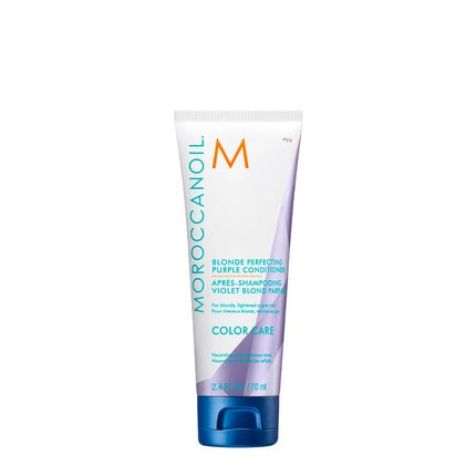 Moroccanoil Blonde Perfecting Purple Conditioner, 70ml for Blonde, Grey & Lightened Hair