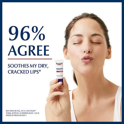 Eucerin Aquaphor SOS Lip Repair, 10ml | Intensive Lip Balm for Dry & Chapped Lips