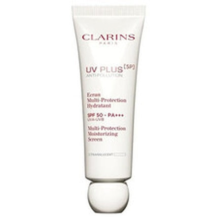Clarins UV Plus Anti-Pollution Multi-Protection Moisturizing Screen SPF 50 Rose, 50ml – Hydrating Face Primer with Broad Spectrum Sun Protection