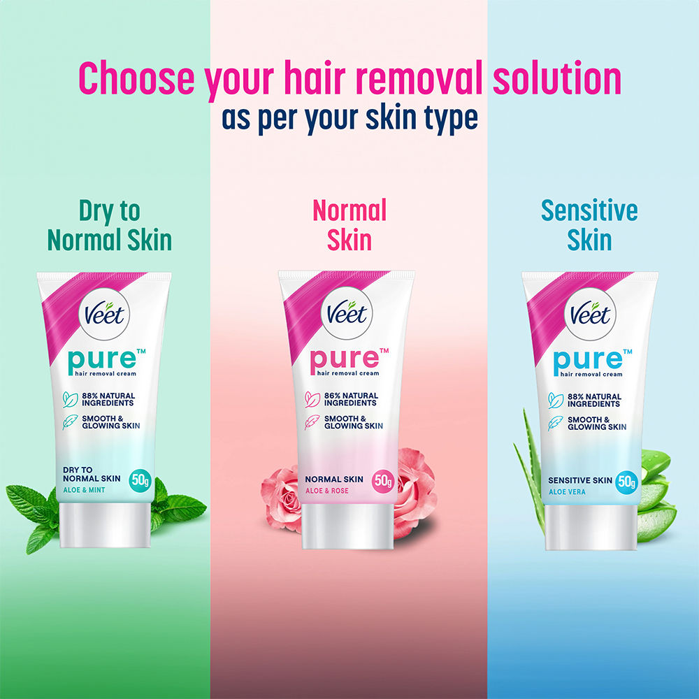 Veet Hair Removal Cream For Sensitive Skin, 50g Buy at Indicrest Image 9