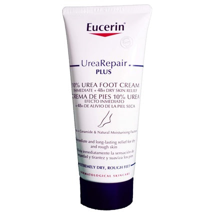 Eucerin UreaRepair PLUS Foot Cream 10% Urea, 100ml Pack of 2 Intensive Moisturizing Foot Care for Dry & Rough Feet